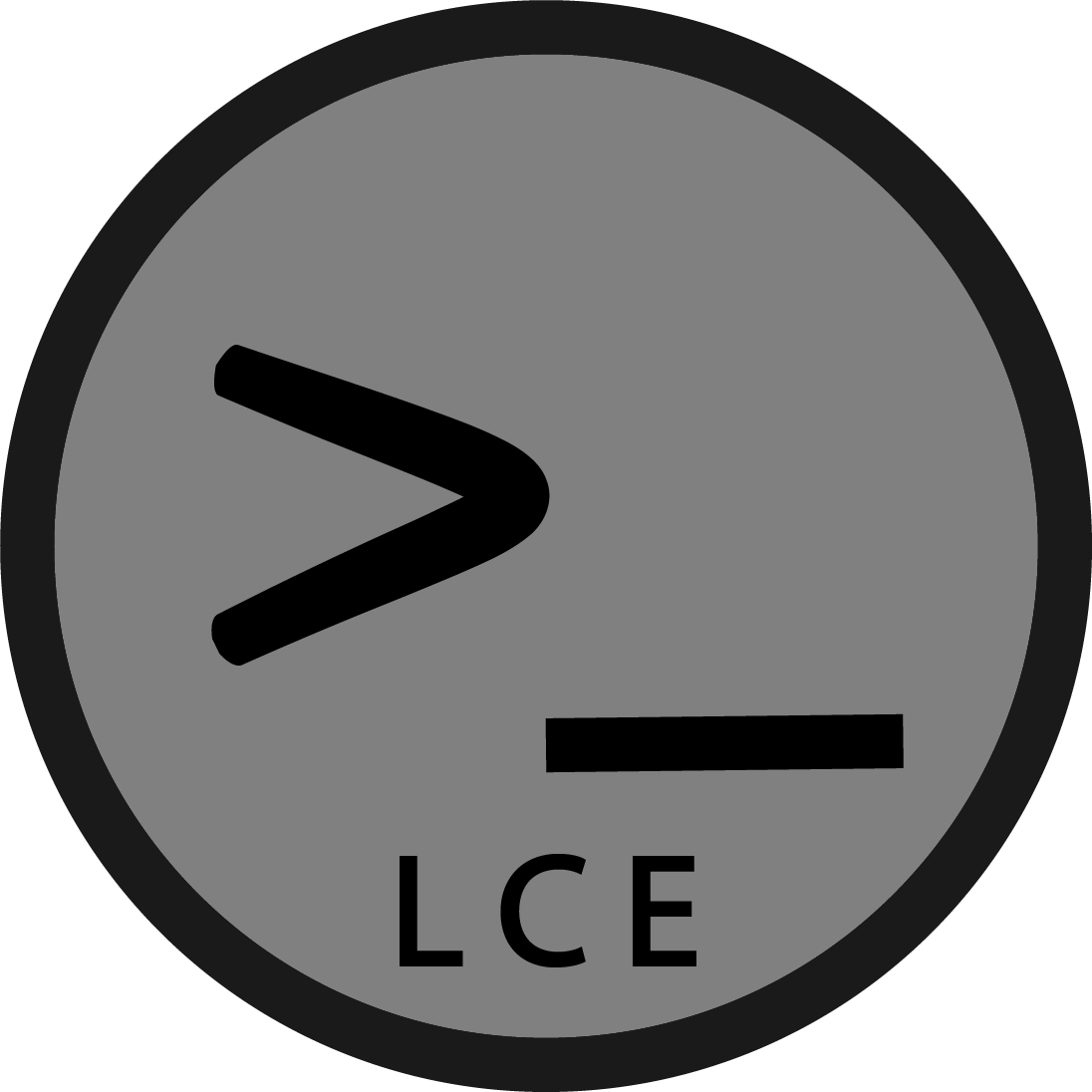 Logo for application LCE linux command executor
